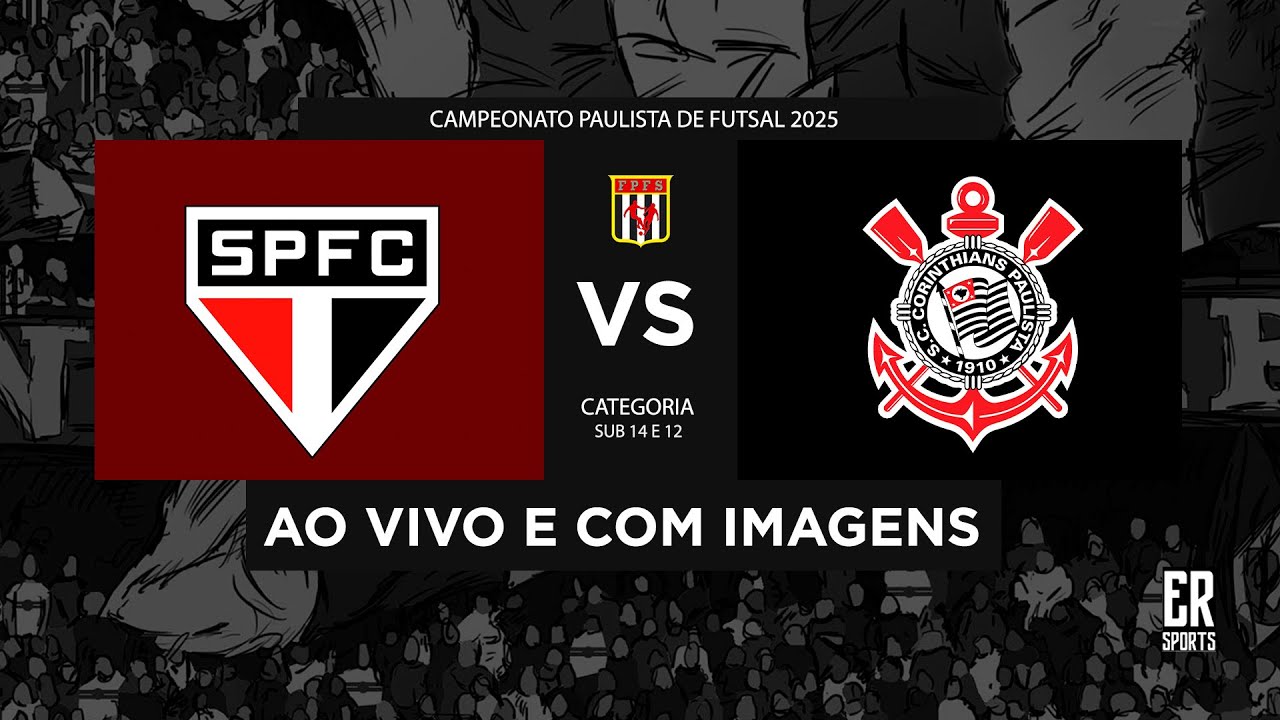 São Paulo x Corinthians - SUB 12 | 05/05/2025 | AO VIVO | Campeonato Paulista A1