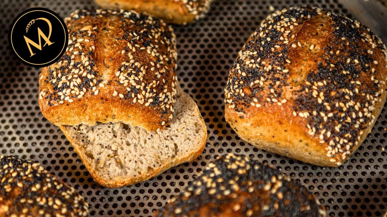Beste Weltmeisterbrötchen -  einfache knusprige Körnerbrötchen