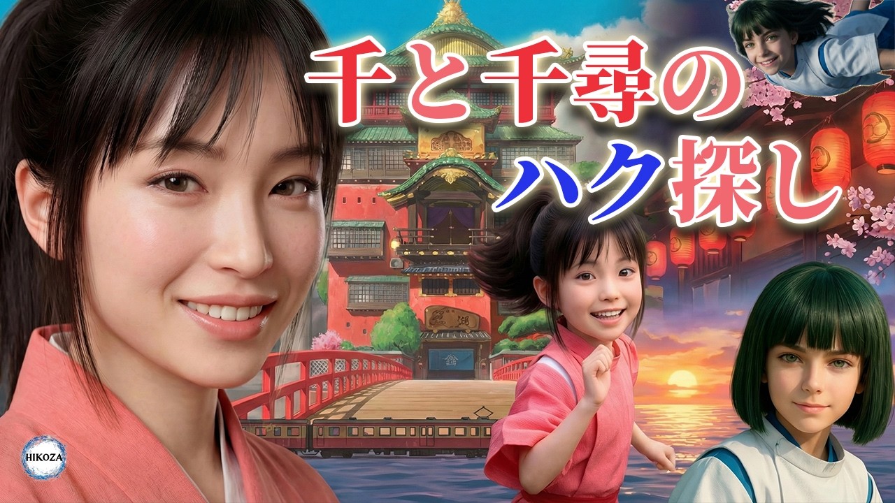 【千と千尋の神隠し✨その後】実写版✨ハクを探して…✨大人になった千尋がコスプレして歌います【MV AI 実写化】