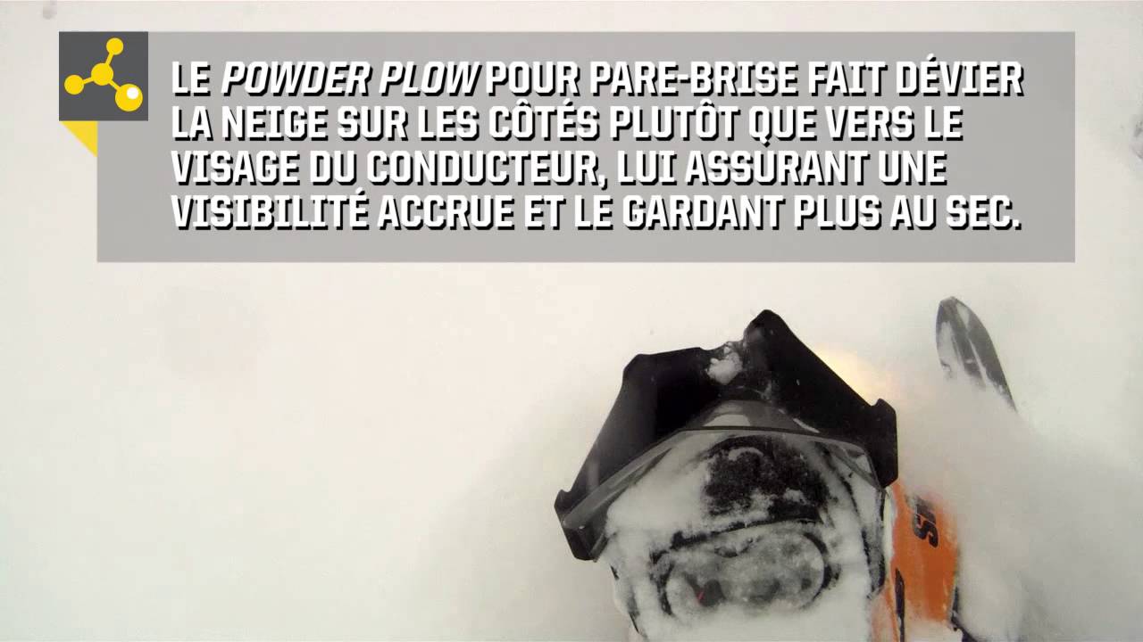 Powder Plow pour bare-brise de Ski-Doo