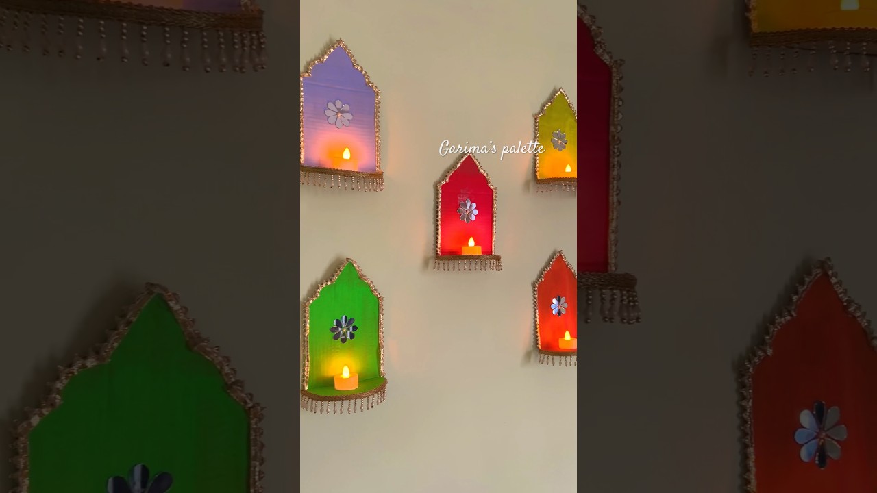 Let&rsquo;s make jharokha style candle holder | Diwali 2024 | Easy Diwali decor ideas | DIY Festive decor