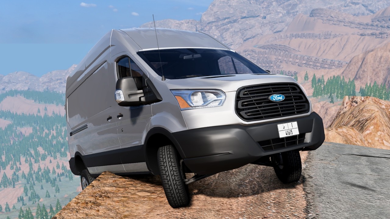 🚐 تجربة Ford Transit 2022 في BeamNG Drive | اختبار قوة المحرك وحوادث واقعية وخطيرة 🔥