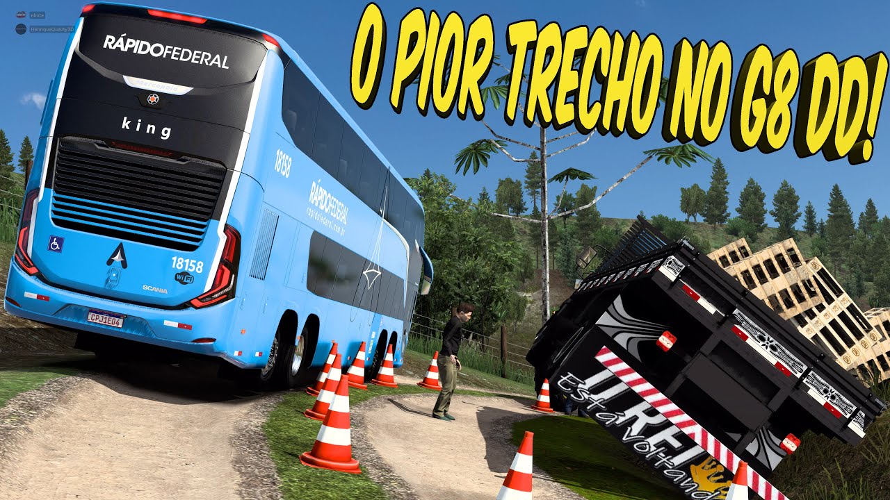 TIVE QUE PEGAR ESTRADA DE TERRA NO G8 1800 DD - EURO TRUCK SIMULATOR 2