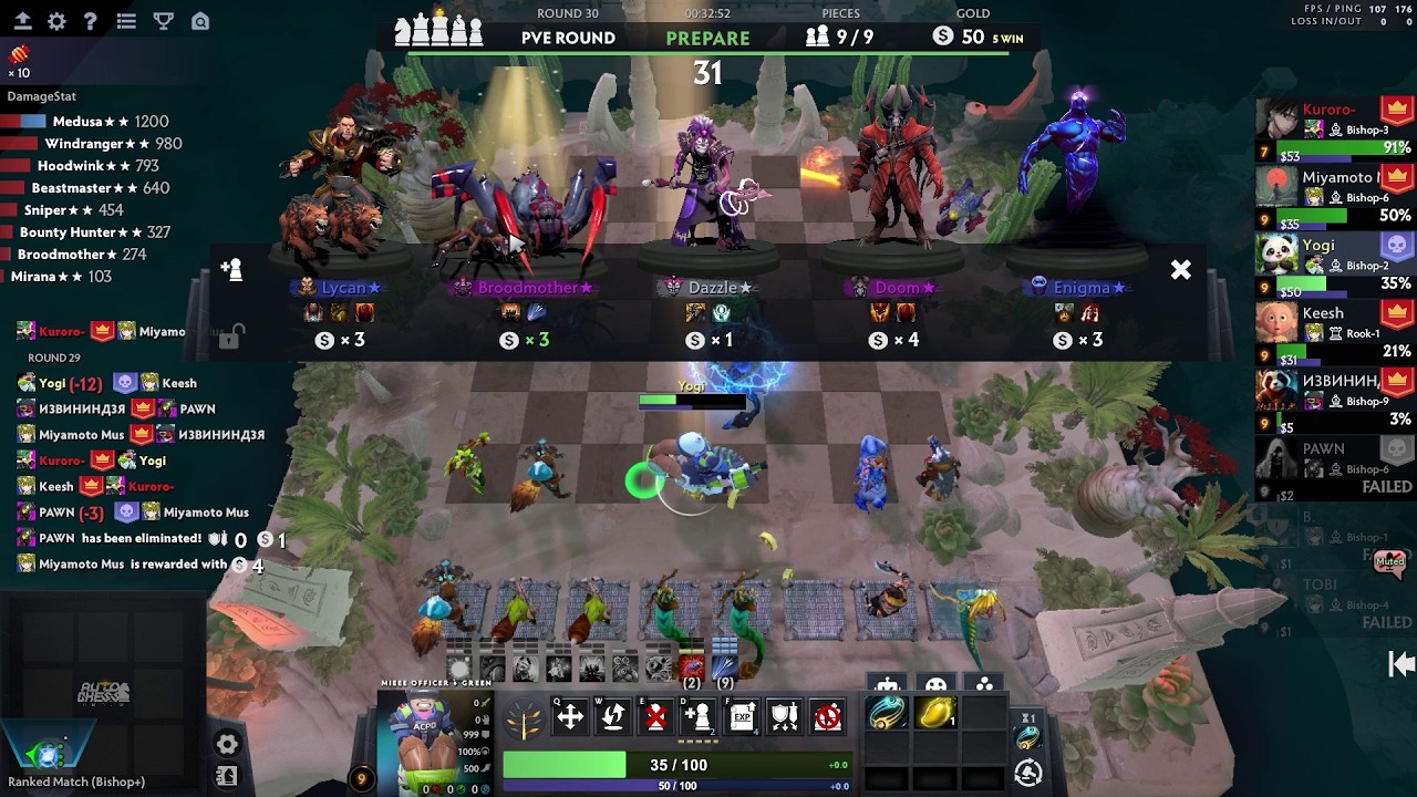 How to Hit 9 HUNTERS in Auto Chess! (Insane Damage) | Dota 2 Arcade Auto chess Season 41