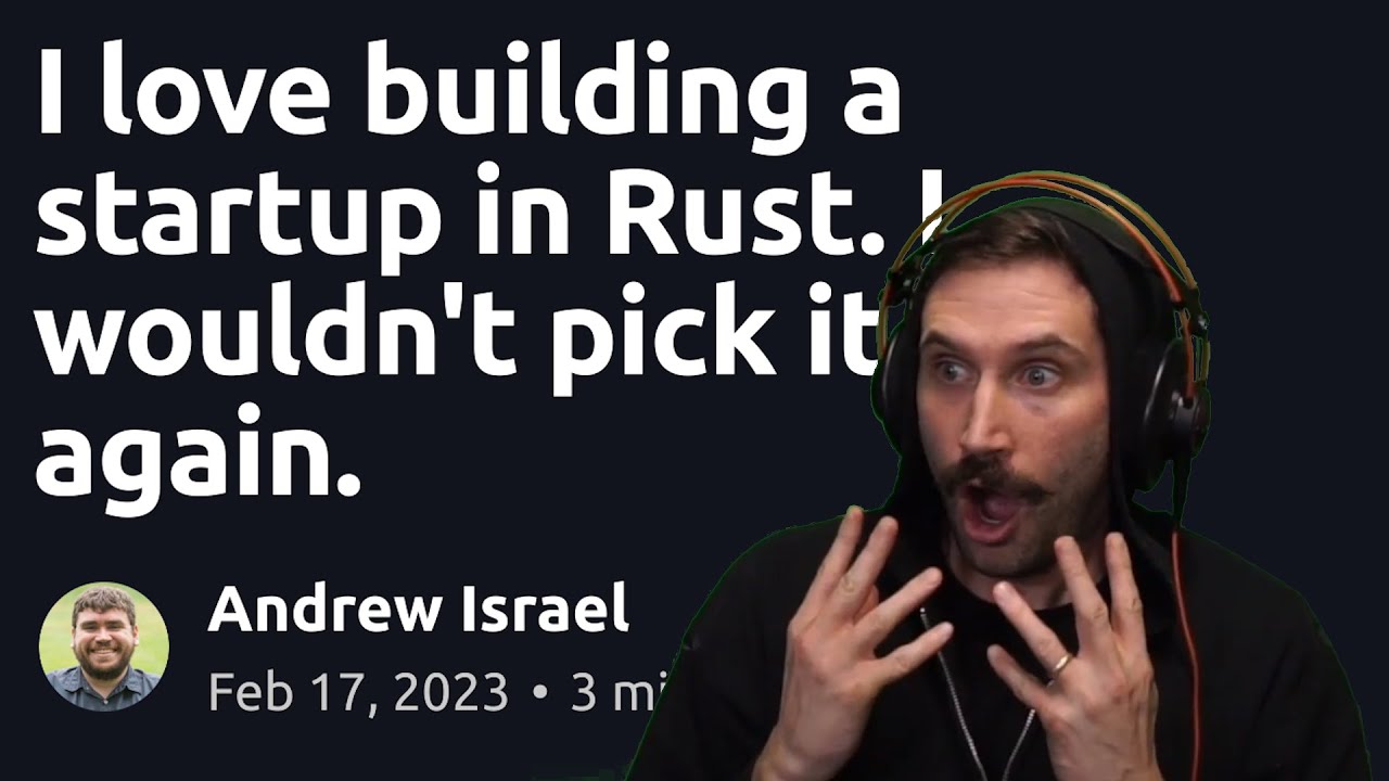 Prime Reacts: Создание стартапа на Rust. Я больше так не буду