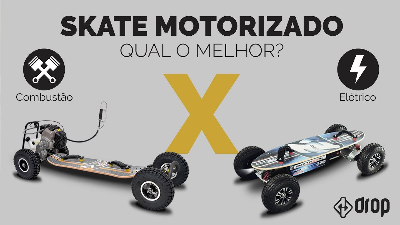 Skate ELÉTRICO X COMBUSTÃO, qual é o melhor?