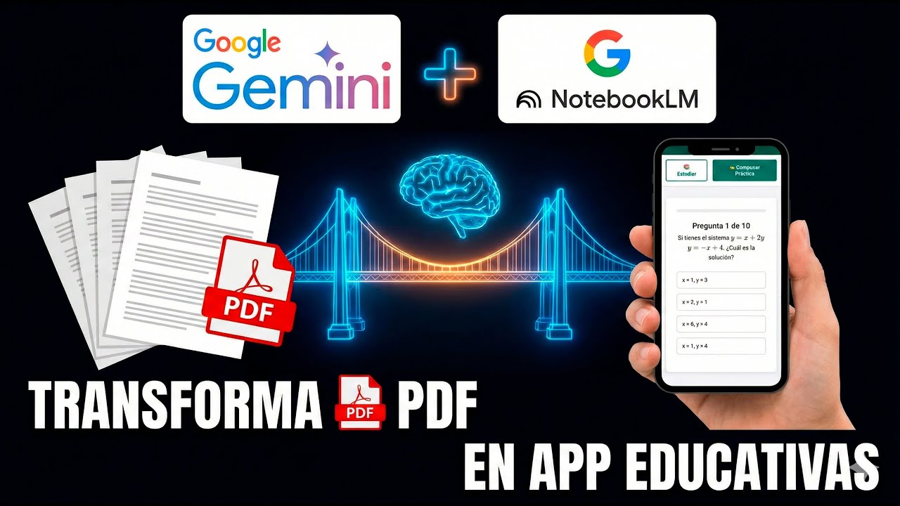 Gemini + NotebookLM: Crea una Aplicación de Repaso para tus Clases en Minutos y Publícala Gratis 🚀