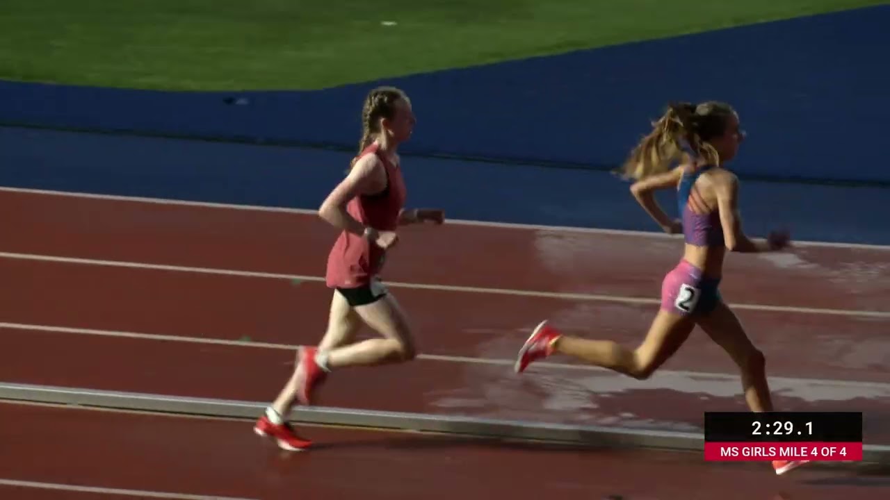 Girls 1 Mile Middle School Final Section 4 - New Balance Nationals 2025  [Full Race Replay]