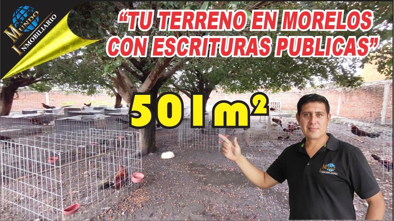🚨😎VENTA DE LOTE ESCRITURADO DE 501m² EN COCOYOC MORELOS😎🚨