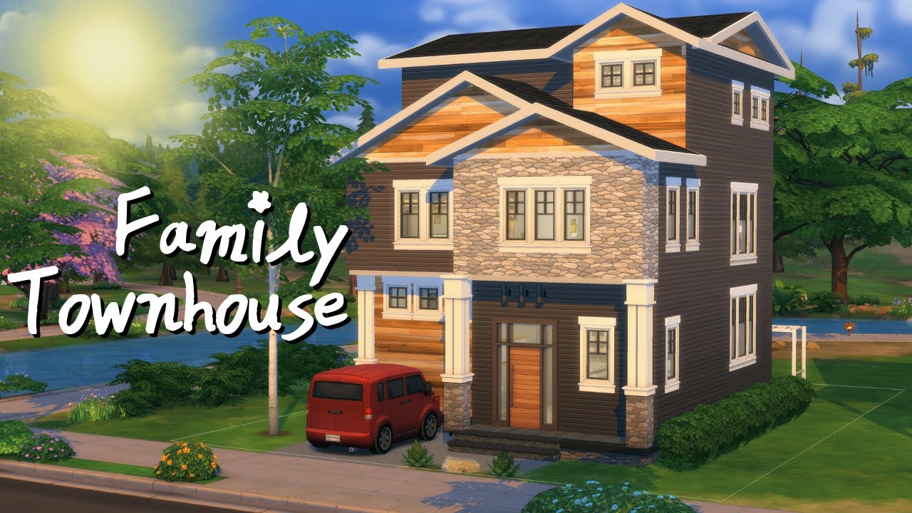 The Sims 4 Growing Together | Family Townhouse | Speed Build No CC