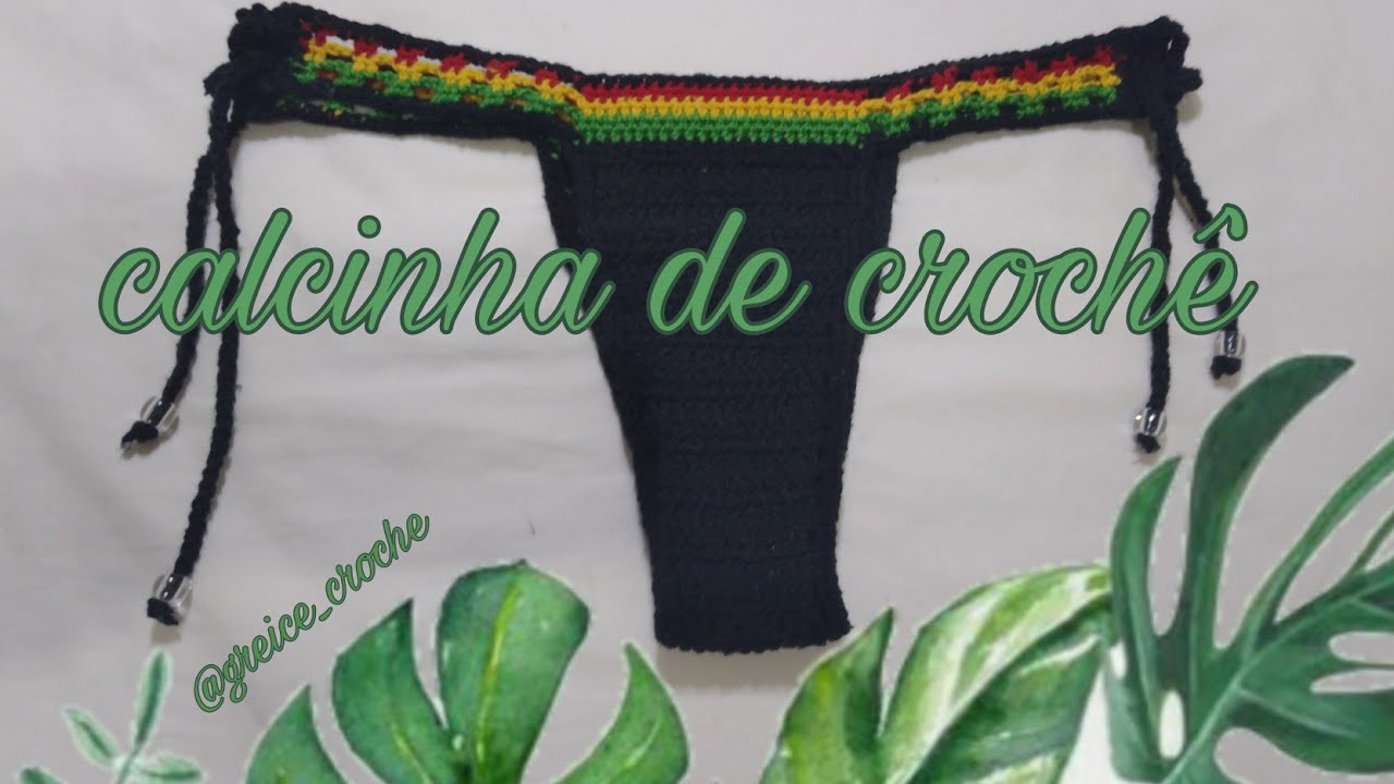 biquini calcinha em crochê fácil e rápido (Reggae)