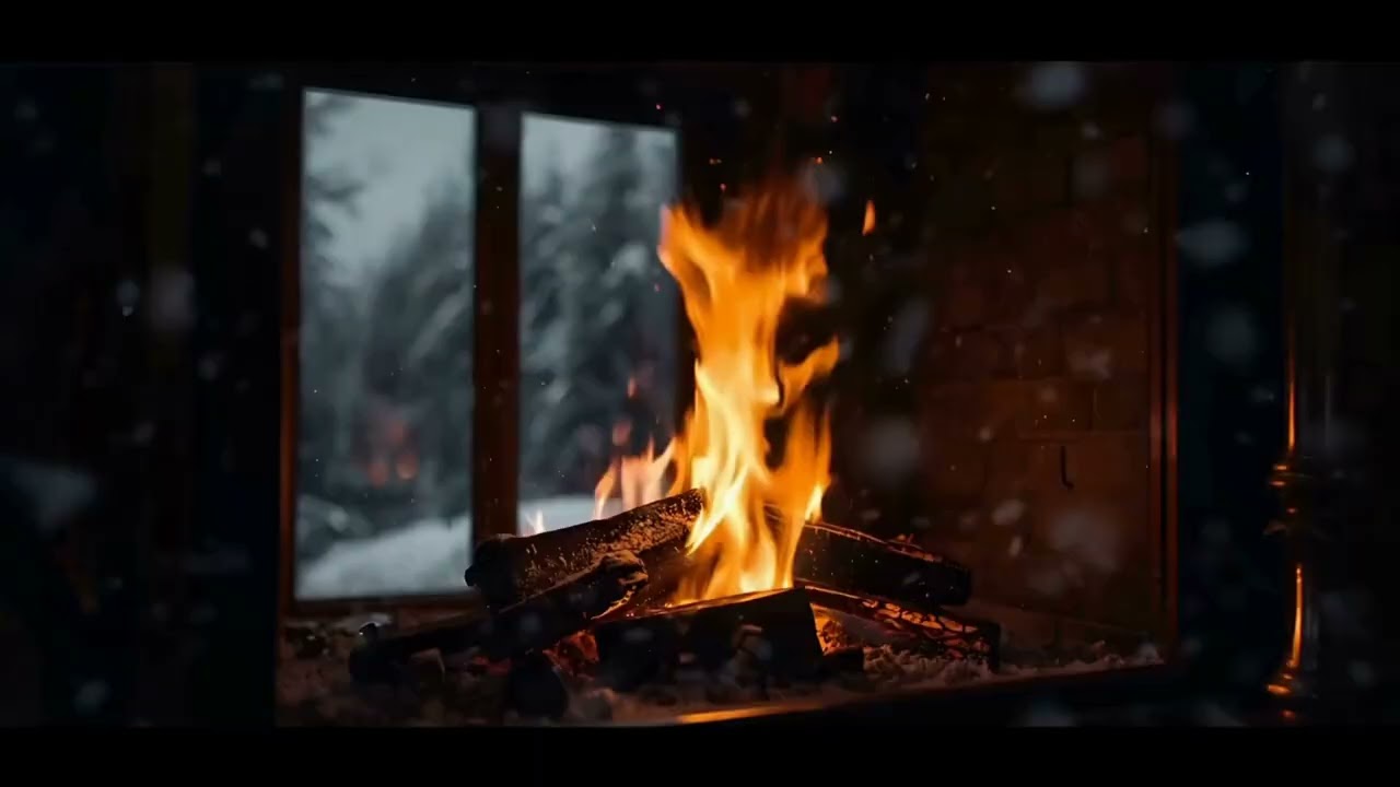 1 Hour Fireplace Sounds 🔥 | No Vocal No Music