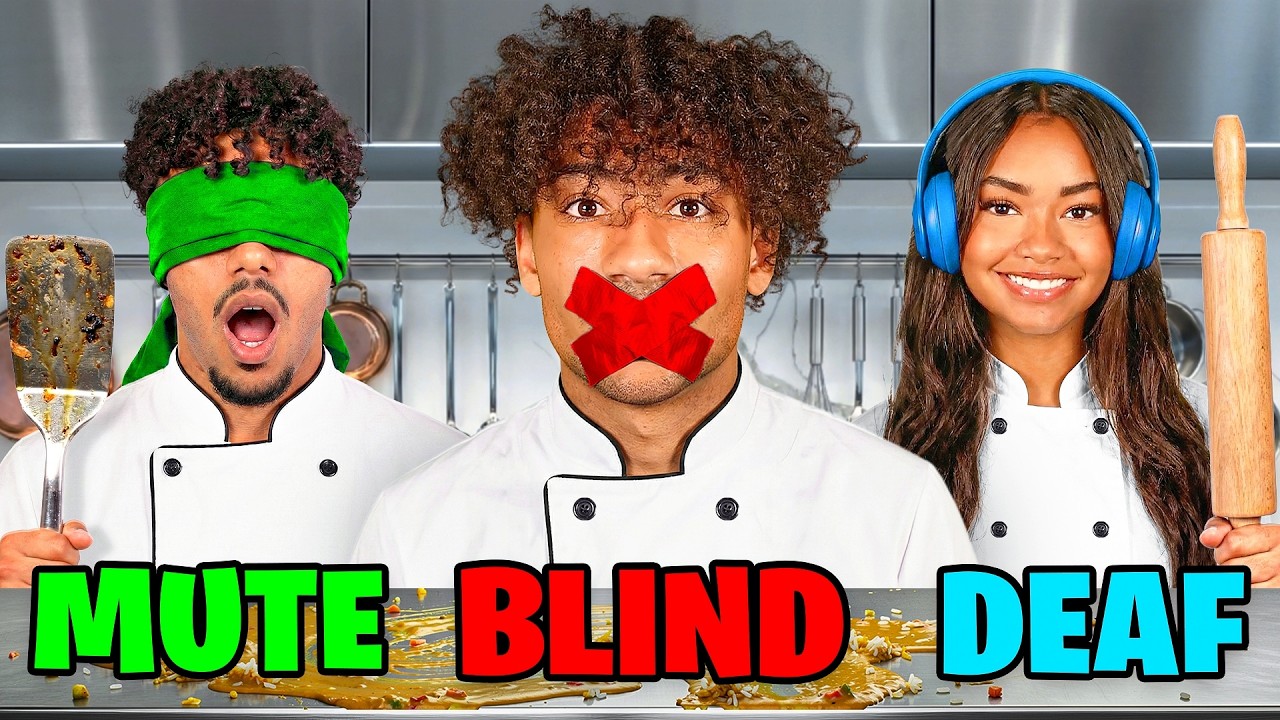 Blind, Deaf, And Mute Baking Challenge!