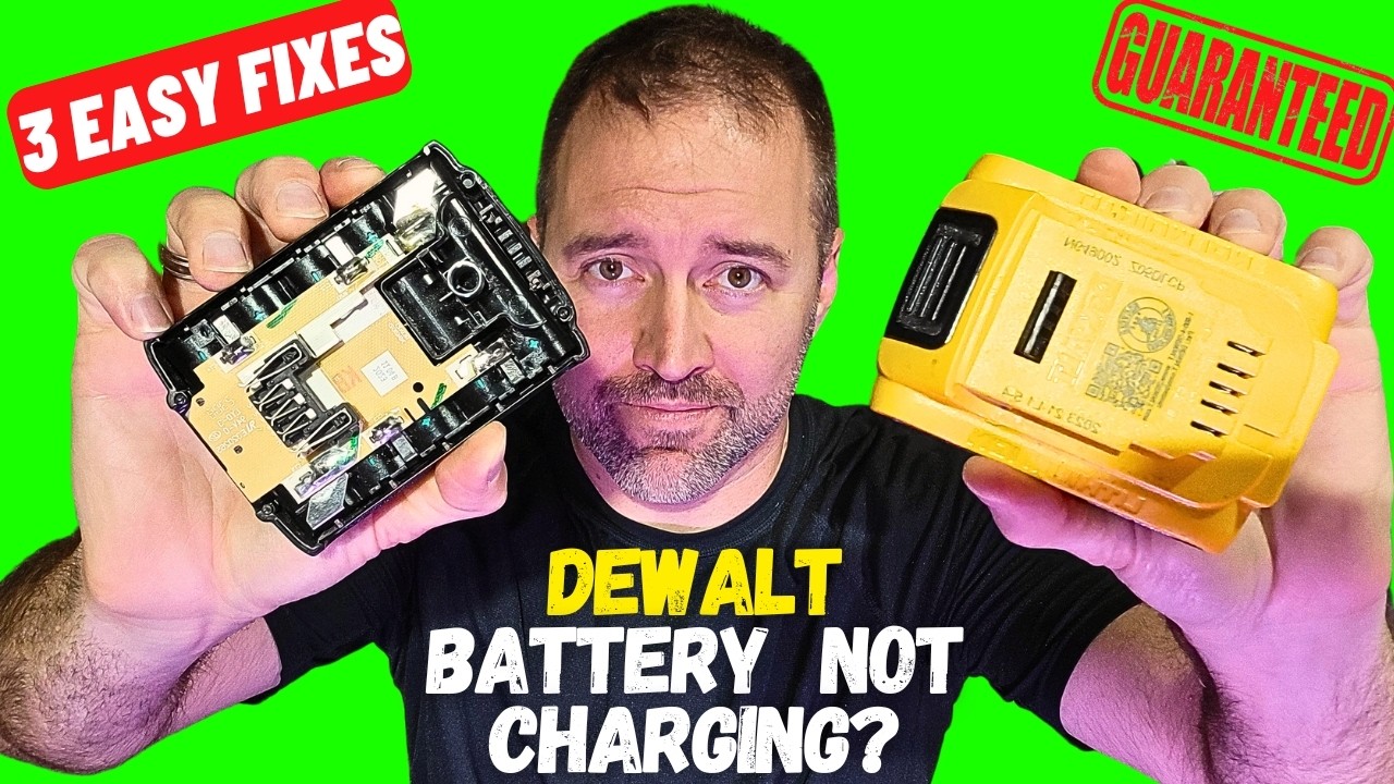 DEWALT 20V Battery Not Working? [3 Easy DIY Charging Hacks -- but I DON'T recommend the last one...]