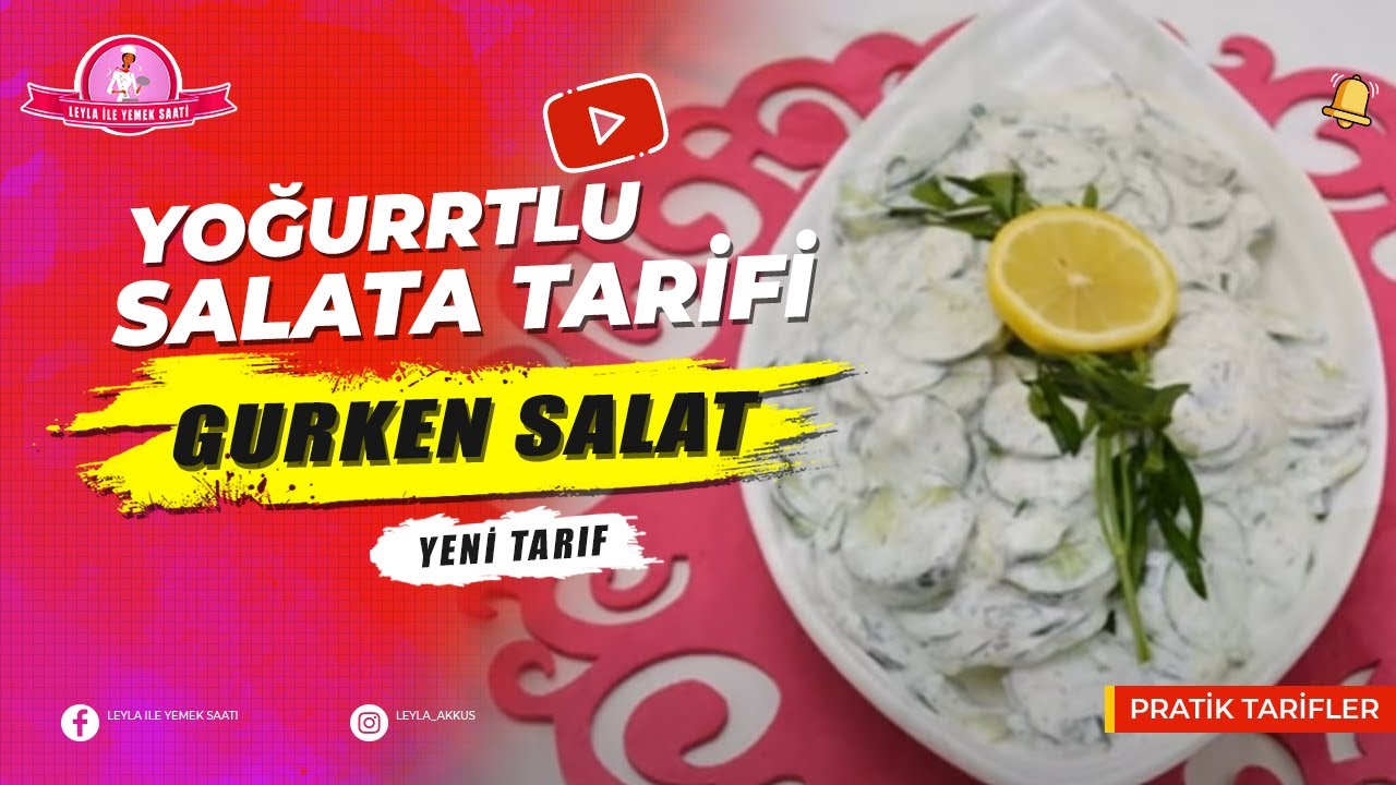 Yoğurtlu Salata Tarifi - Gurkensalat