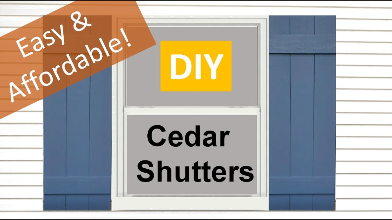 DIY Cedar Shutters - Easy & Affordable!