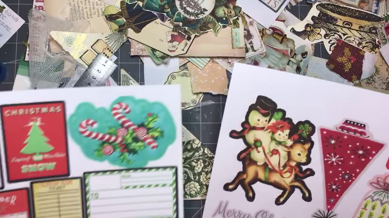 Junk journal Making Christmas ephemera