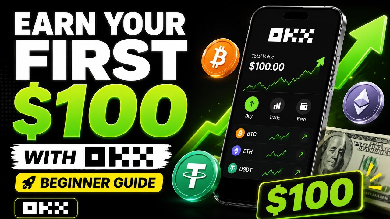 How to Earn Your First $100 USD with OKX Crypto Exchange | Beginner Guide