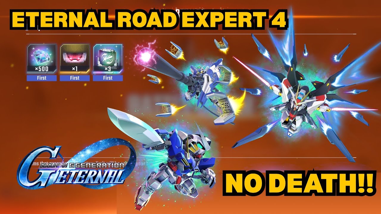 (F2P) Eternal Road Expert 4 Mission: No Death | SD GUNDAM G GENERATION ETERNAL