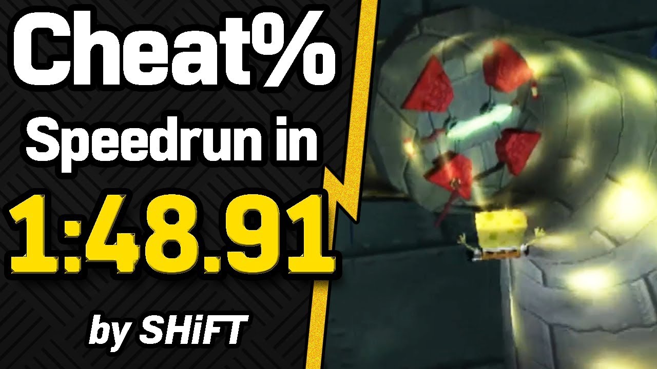 SpongeBob SquarePants: Battle for Bikini Bottom Cheat% Speedrun in 1:48.91 (WR on 11/13/2019)