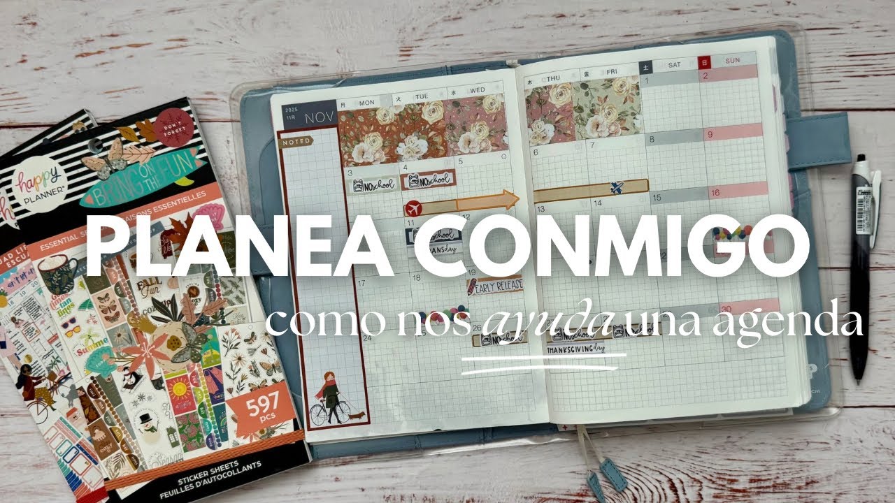 Como nos ayuda una agenda con las actividades de los nińos. Hobonichi Cousin