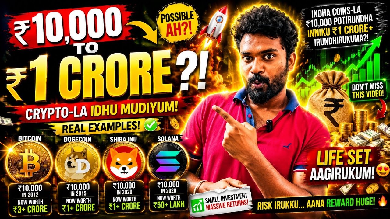 ₹10,000 &rarr; ₹1 CRORE? Crypto-la Ithu Nijamave Nadanthirukku! Shocking Coins in List!