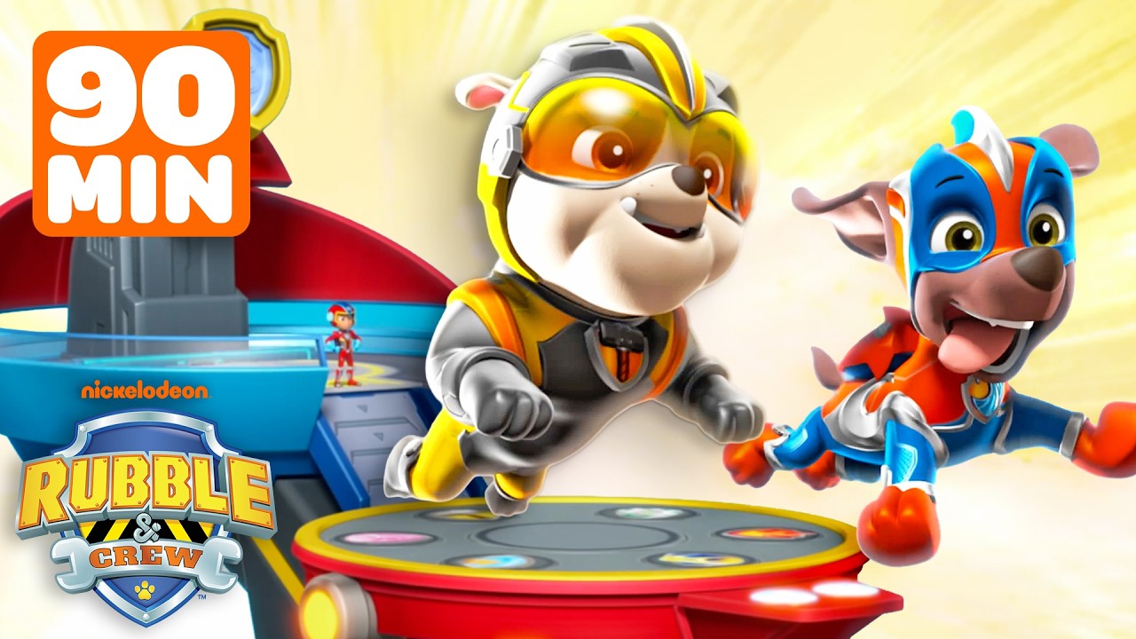 PAW Patrol's BEST Mighty Pups Lookout Tower Moments! | 90 Minutes | Rubble & Crew