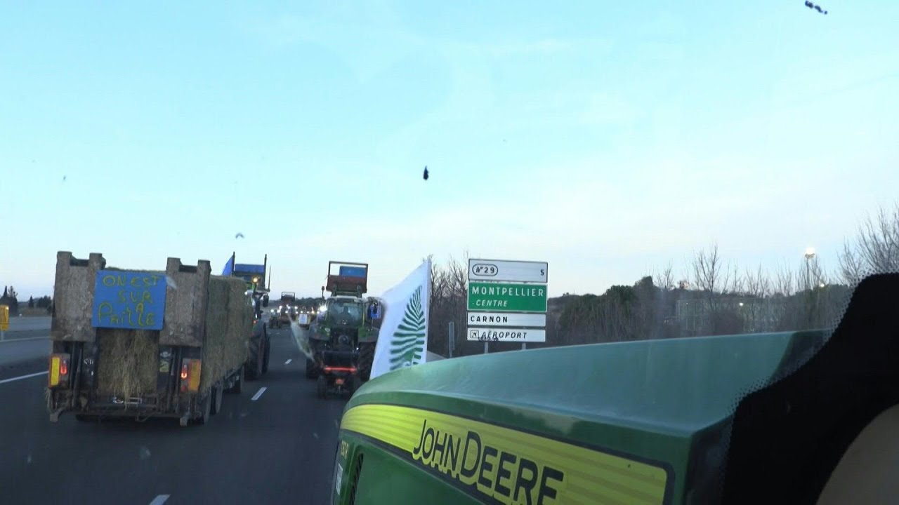 French farmers close 400 km of motorway from Lyon to Spain | AFP