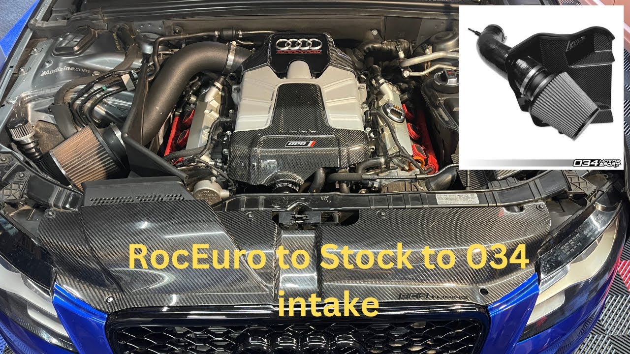 034 Motorsport S34 Carbon Fiber Intake for Audi B8 S4 (1st video)