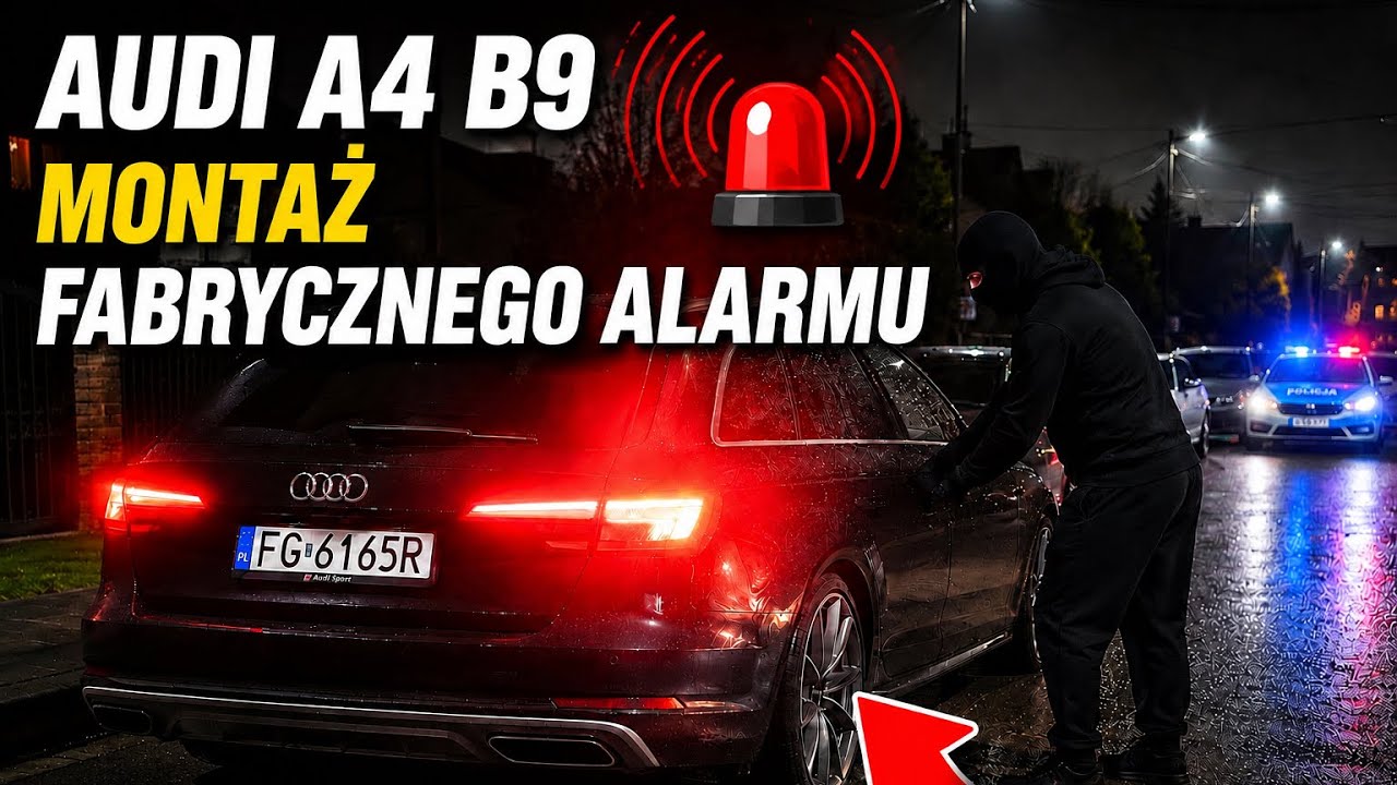 Audi A4/A5/Q5 B0 - Montaż fabrycznego alarmu/Installing a factory alarm