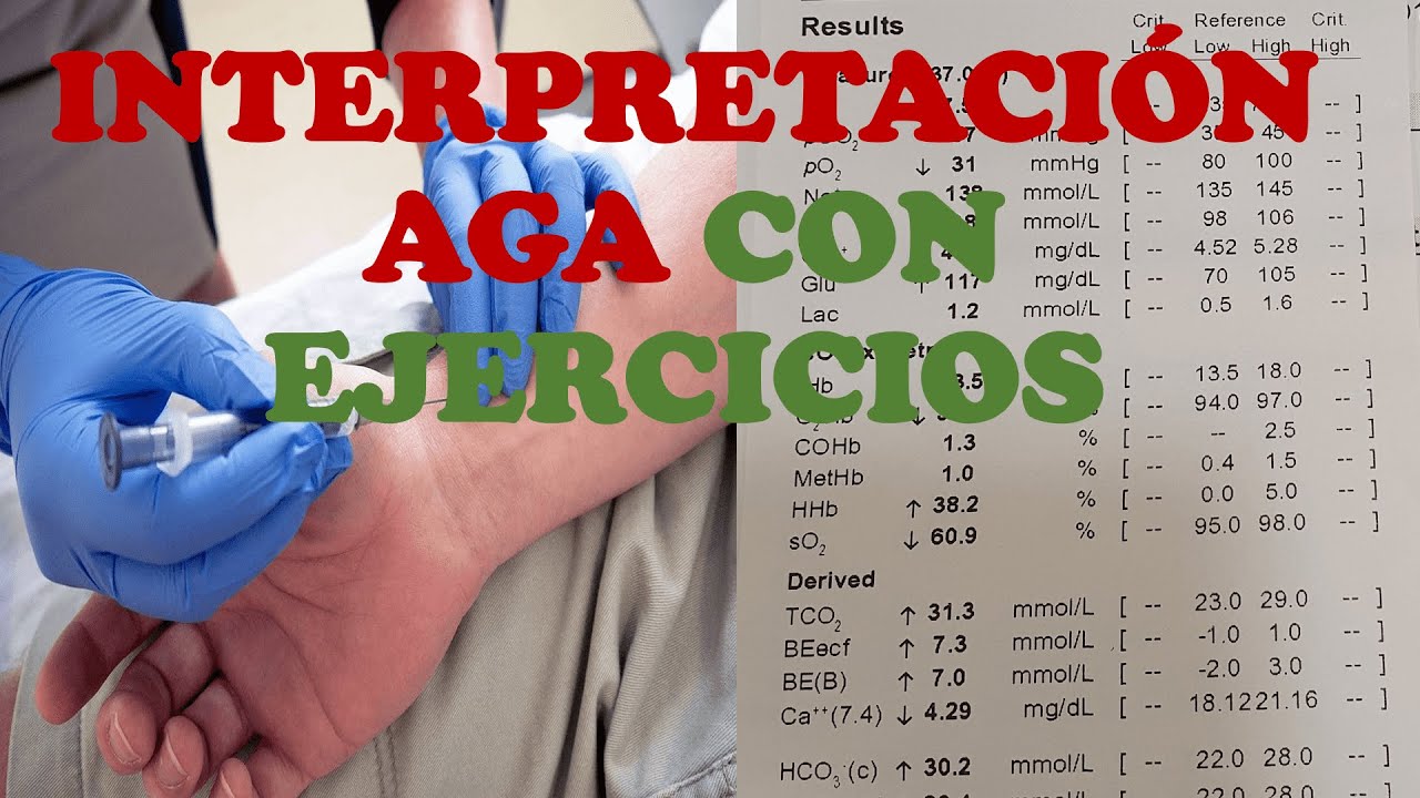 INTERPRETACIÓN GASOMETRÍA ARTERIAL CON EJERCICIOS