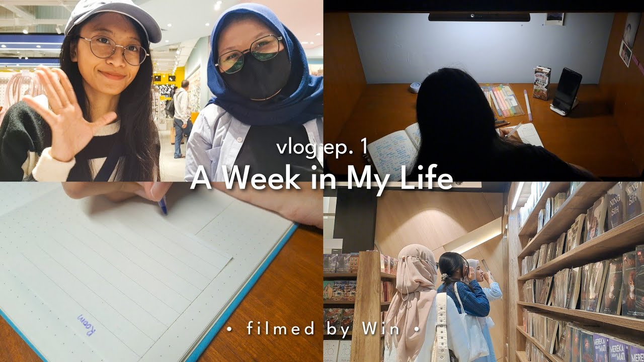 A Week in My Life: hangout, karaoke, buku baru 2024 :) | Silent Vlog Indonesia