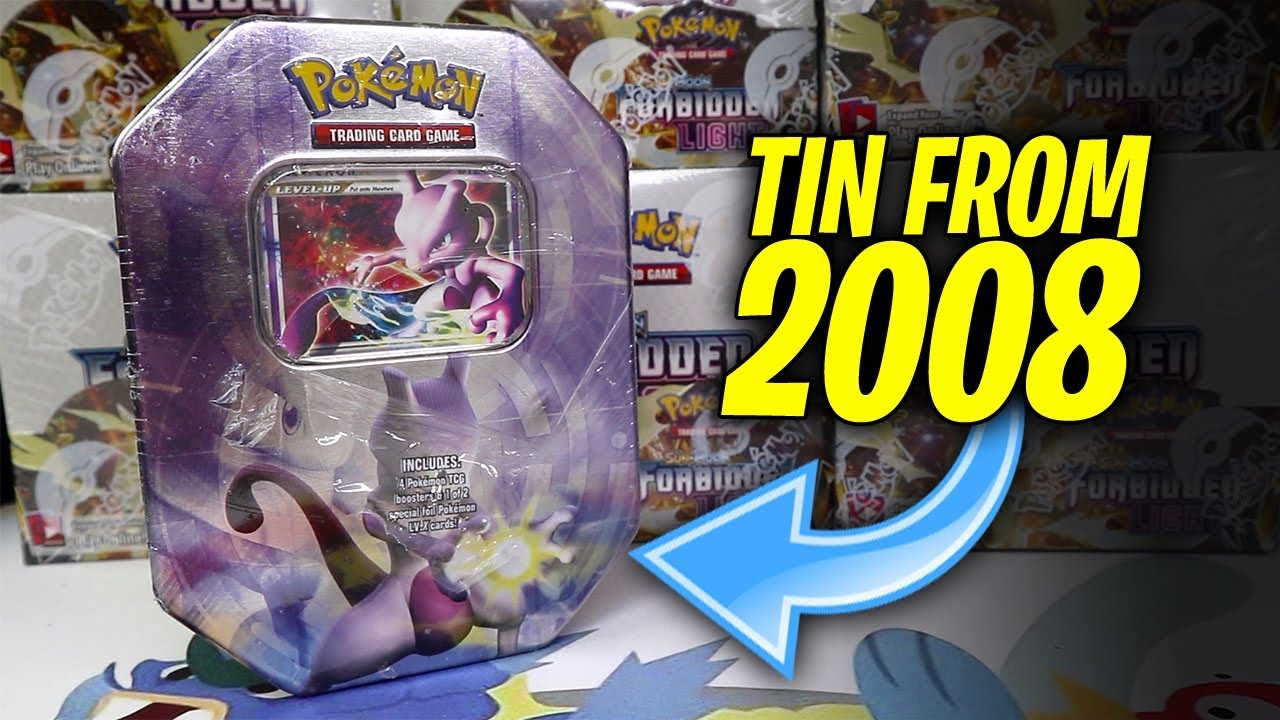 OPENING THE BEST MEWTWO LV.X TIN FROM 2008!