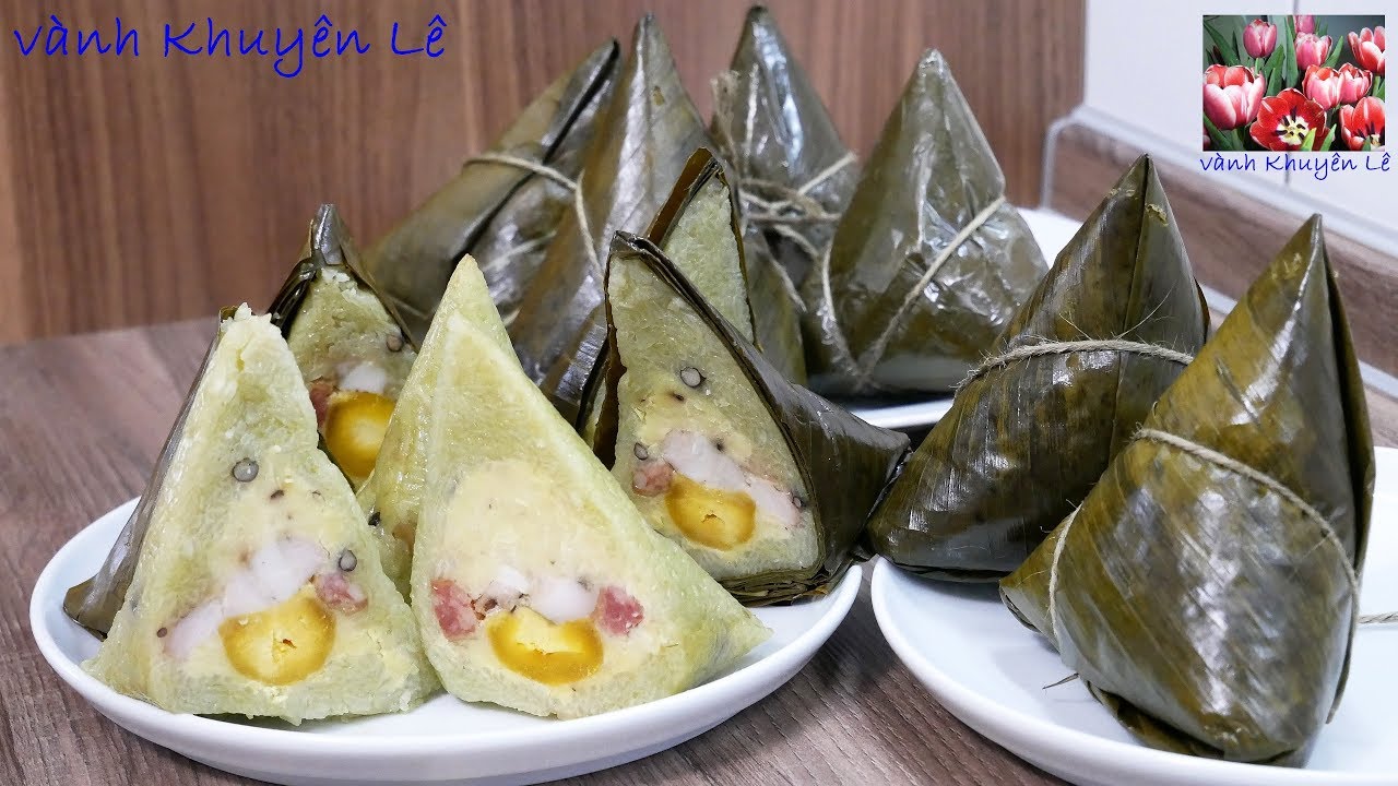 BÁNH Ú - Cách làm Bánh Ú nhân mặn thập cẩm, Cách gói Bánh Ú by Vanh Khuyen