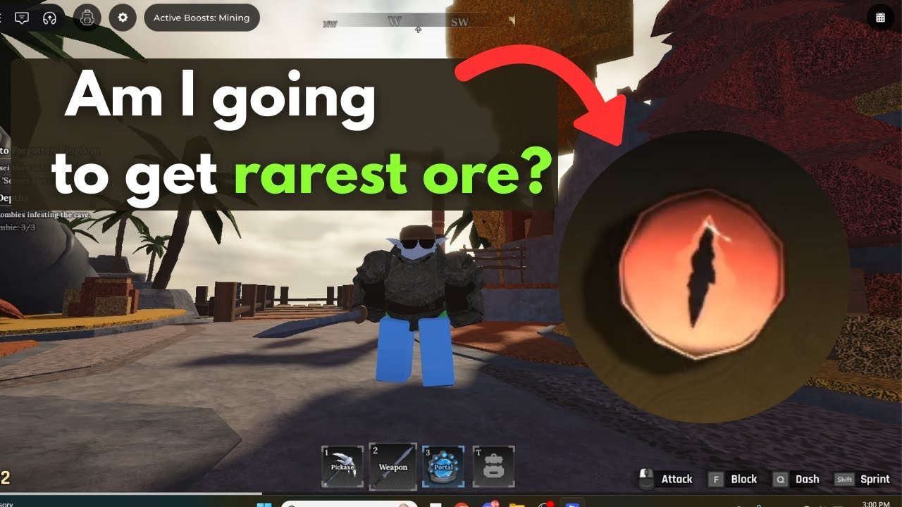 I got to the second world in The Forge Roblox