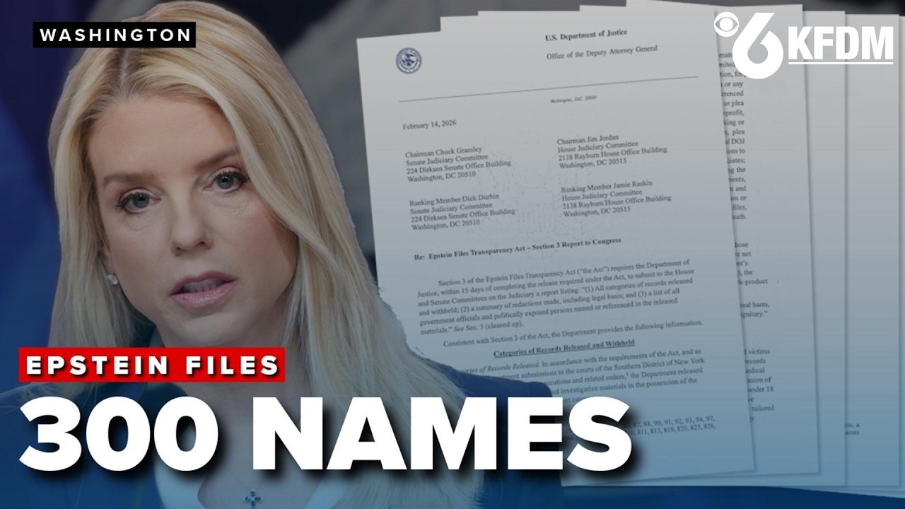 DOJ declares FULL RELEASE of Epstein Files, but list of '300 names' sparks BACKLASH
