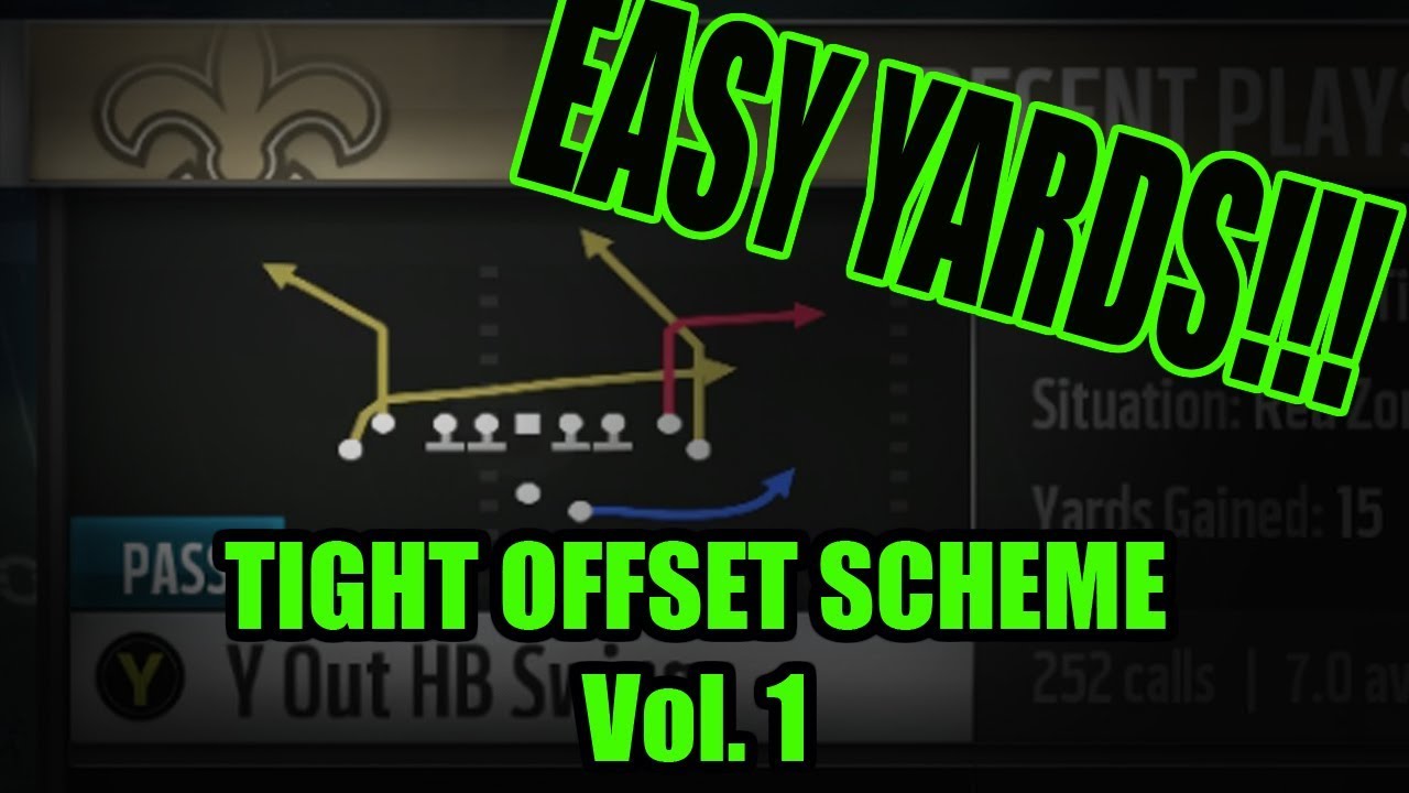 Madden 18 - NO Saints Tight Offset Mini Scheme Vol 1 HB Swing!!!! Money Play