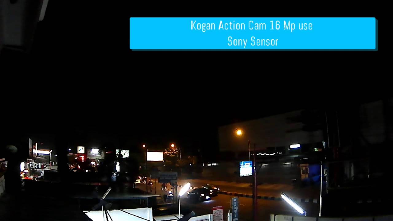 Kogan 4K Action Cam with Sony Sensor on Low Light