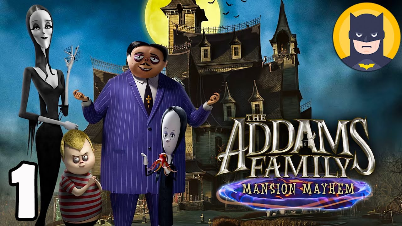 Familjen Addams Kaos i Hemmet på Engelska - Halloween Tecknat Spel PC Del 1