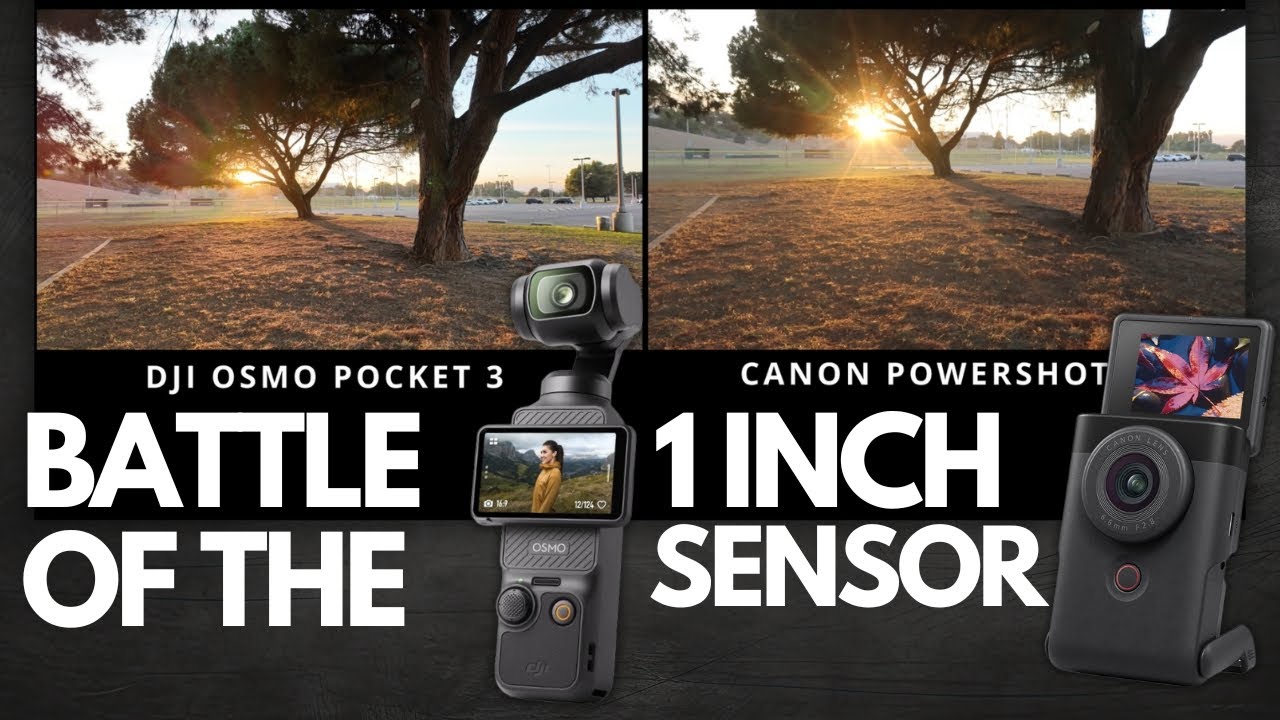 DJI OSMO POCKET VS CANON POWERSHOT V10 - BATTLE OF THE ONE INCH SENSOR