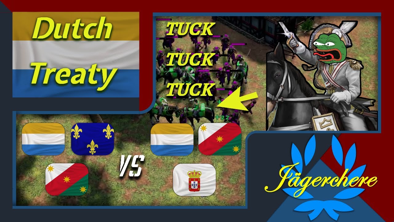 MERCENARY ENJOYER | 3v3 Treaty with Dutch | AOE III: DE