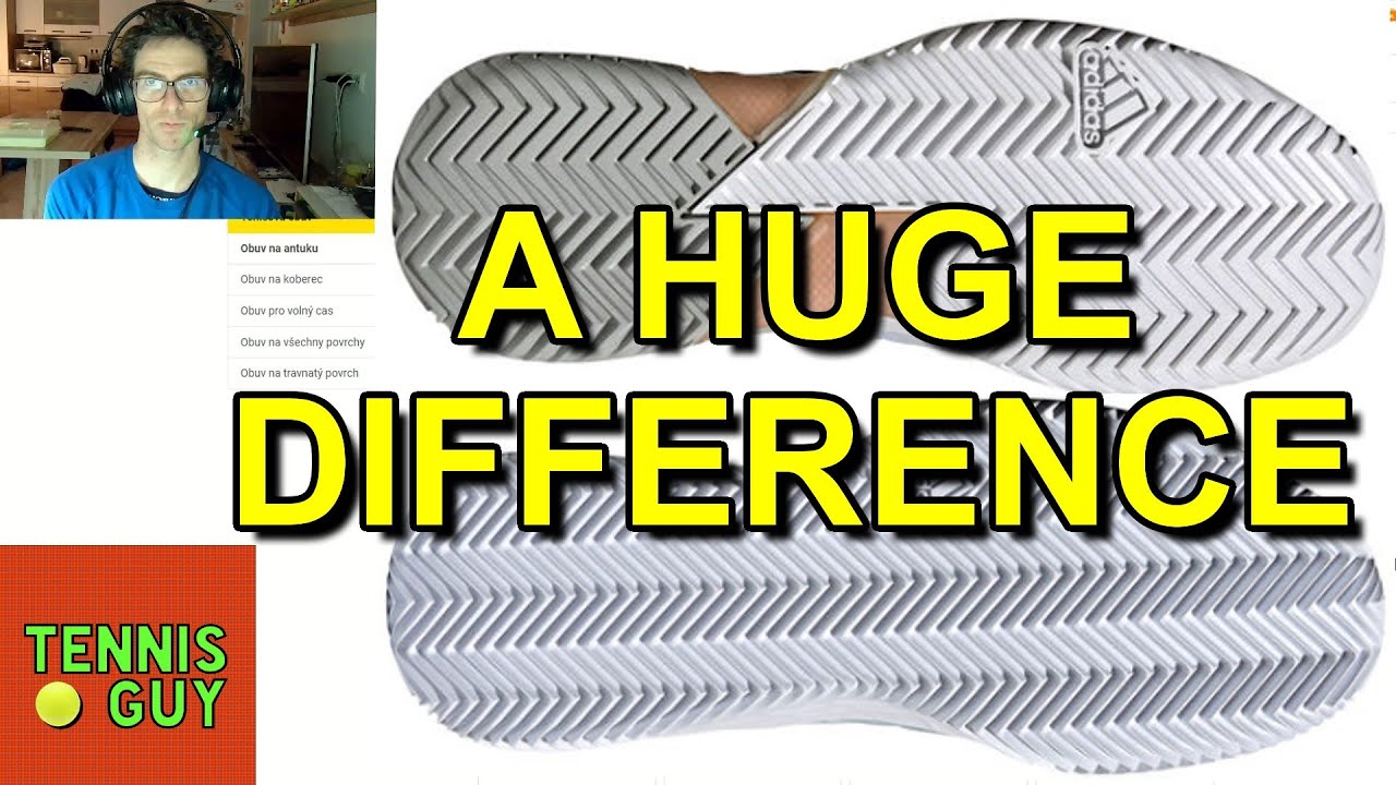 HARD / ALL COURT vs. CLAY COURT | Outsole Pattern | A Huge Difference | Tennis Guy