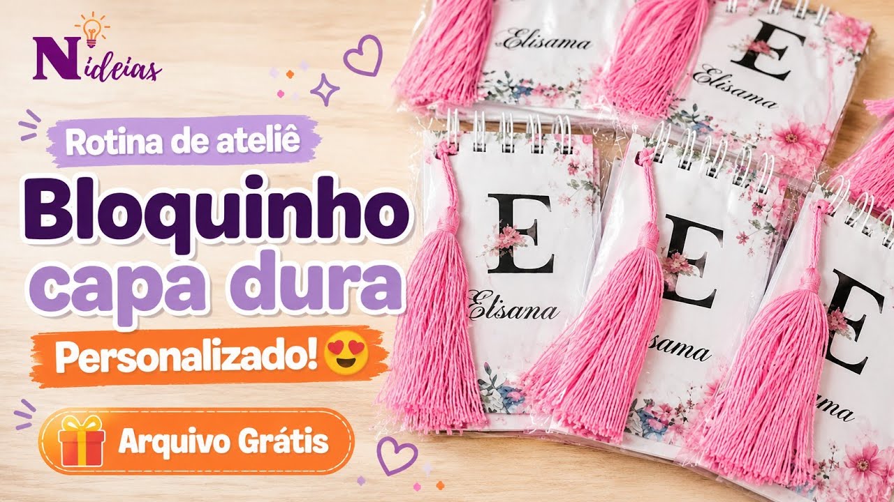 bloquinhos capa dura A7 personalizados, como eu faço!