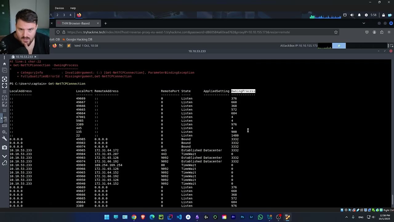 Windows PowerShell | Task 7 - Real-Time System Analysis