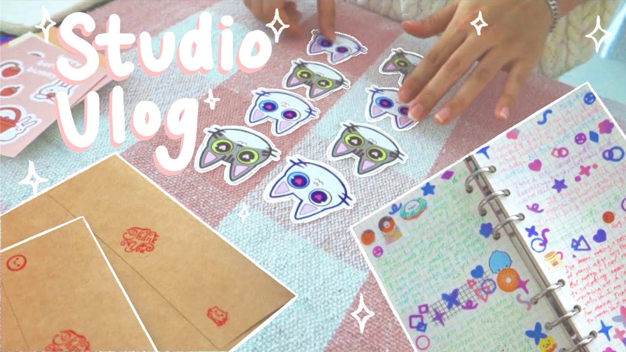 Studio Vlog 003 | Etsy Shop Opening, Packing My First Orders, and Journaling
