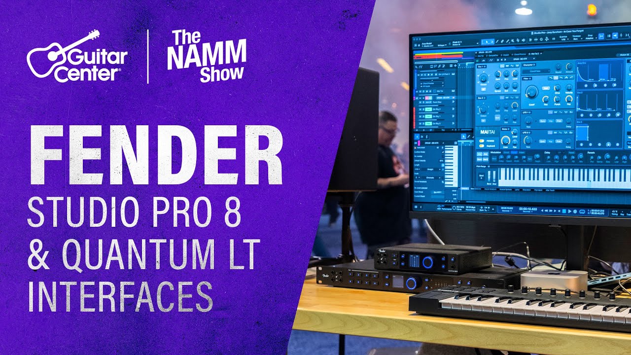 Обзор новых DAW-программы Fender Studio Pro 8 и интерфейсов Quantum LT | NAMM 2026