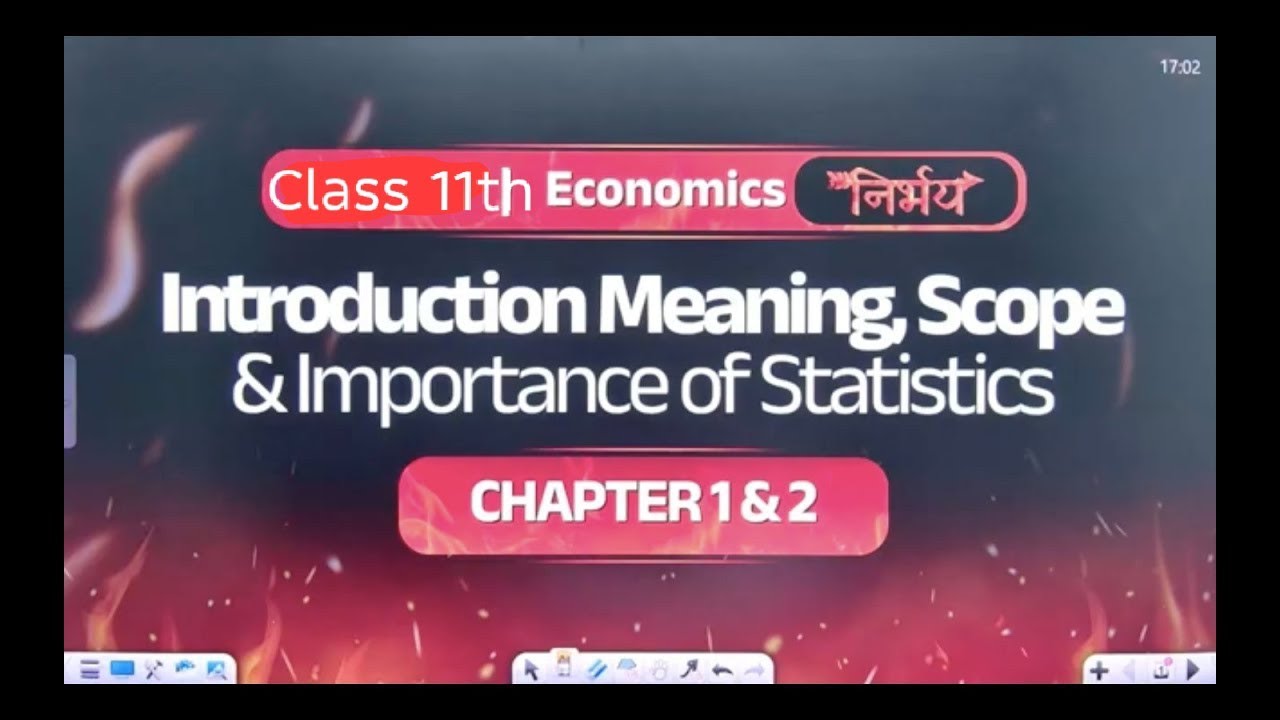  Introduction Meaning,Scope&Importance of Statistics,Nirbhay Class11thEconomics #nexttopperscommerce