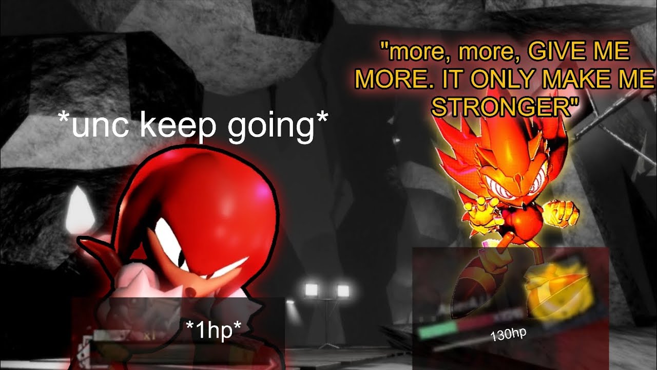 Knuckles lms vs fleetway Super Sonic (Win) - Outcome Memories Roblox 