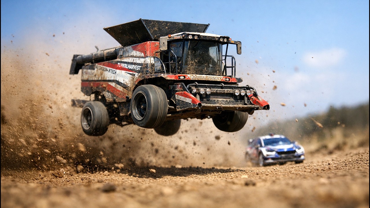 Cette moissonneuse n’aurait JAMAIS dû être là… 🚜💨😱