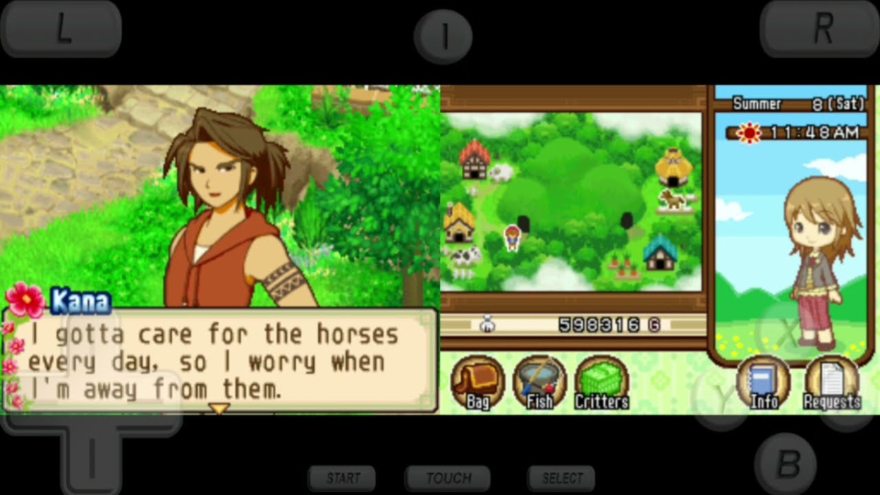 Harvest Moon Tale of Two Towns - Kana Proposal and Wedding♡